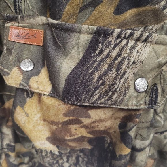 Vintage Woolrich Camo Jacket Sz X-Large Outdoor Guide Collection Polyester - Picture 4 of 4